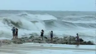 High Surf Tropical Storm Debby Gulf Shores Orange Beach