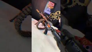 Realistic Toy Gun with Belt-Fed Ammo! #shortvideo #shorts
