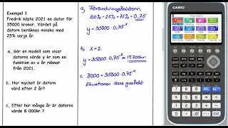 Genomgång Matematik 1 Exponentialfunktioner