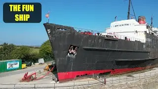 TSS Duke of Lancaster (The Fun Ship) - with narration #drone