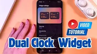 Samsung Galaxy A34 5G - Easy Steps to Set Up a Dual Clock Widget