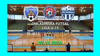 KMF JAGODINA-KMF LESKOVAC 2-6(0-3) OMLADINSKA FUTSAL LIGA FSRIS U-19 @draganbogdanovic4694