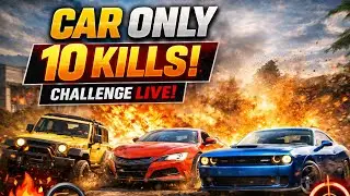 ONLY CARS CHALLENGE 🚗💥 | 10 KILLS LIVE | COD BR