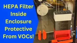 3D Printers Dangerous! VOCs! Voxel HEPA Filter Inside Enclosure Protects.