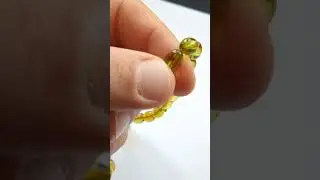 Enhanced Green Baltic Amber Rosary Tasbih Damla Kehribar Tesbih Misbaha 519