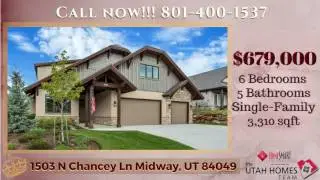 6 BR 5 BA Home for Sale in Midway, Utah : HomeSmartAdvantage