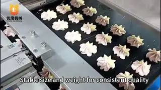 Mass Production Dual-Color Cookie Machine#machine #factory #equipment  #production #Manufacturing