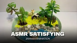 Mini Farm Animals ASMR with Rain Sounds | Jannah Animation