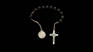 The Rosary- The Joyful Mysteries (short) St. Padre Pio 3rd Class Relic with ambient Fire and Rain