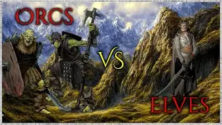 Gameplay Orcs vs Elves - Age of the Rings Mod!  The Battle for Middle-earth