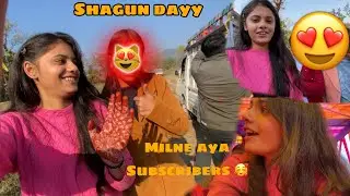 Shagun Vlog | Subscribers Meetup ho gya 🥰❤️ #shagun #shadi #wedding #viral #youtubevideo #share 
