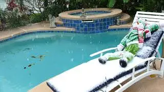 Chillin' By the Pool A Rare Brownsville Snowfall 4K