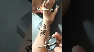 GOA part-2. getting temporary tattoo done in Goa Calangute beach #india #trending  #goa #calangut