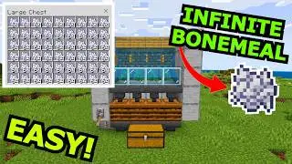 BEST 1.21 AUTOMATIC BONEMEAL FARM TUTORIAL In Minecraft Bedrock Edition
