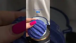 Blue Candle ASMR💙🔵🔷#candle #candles #candlemaking #diy #candlebusiness #blue #asmr #shorts #eco