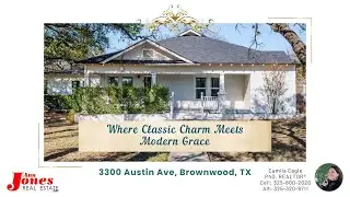 Where Classic Charm Meets Modern Grace. 3300 Austin Ave, Brownwood, Texas 76801