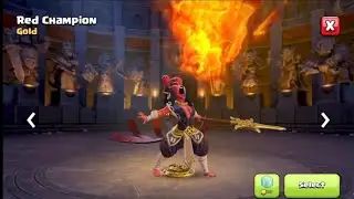 Red champion skin review and gameplay | Clash of Clans | Royal champion skin