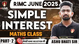 Simple Interest RIMC Maths | Best RIMC Online Coaching Math Class