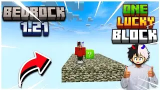 ✅️ONE Luckyblock Map for |MINECRAFT Bedrock🔥| 1.21X😱