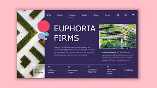 Architecture firm web landing page