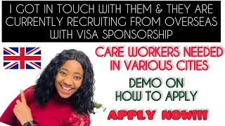 CARE HOMES CURRENTLY RECRUITING  HEALTHCARE WORKERS  AND CARERS FROM OVERSEAS WITH VISA SPONSORSHIP