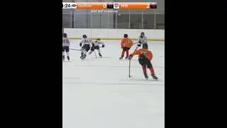 Jace Lindboe slides a backhand past the goalie from Grant Martinson's breakout feed #hockey #goals