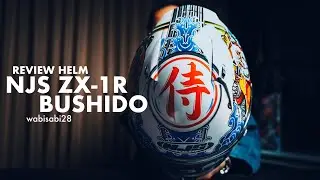HELM FIBERGLASS NJS ZX-1R BUSHIDO - UNBOXING + REVIEW JUJUR