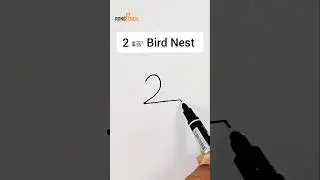 How to draw bird nest | Easy bird nest drawing | #drawing4kids #birddrawing #nest