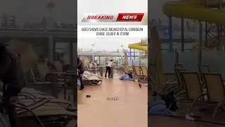 Video Shows Chaos Aboard Royal Caribbean Cruise Caught in Storm#news
