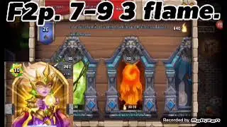 Castle clash: Insane Dungeon 7-9 F2p.3flame.