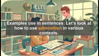 IELTS 8.0 Vocabulary Lesson: Admonition - Meaning, Common errors, Synonyms and Antonyms