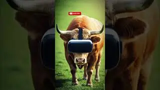 Virtual Reality 🤯 vs Animals 🐆 Mind-Blowing Reactions! Part 7 (BULL) #shorts #viralshorts