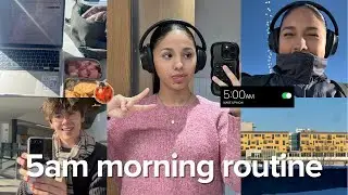 business student's 5am school day...