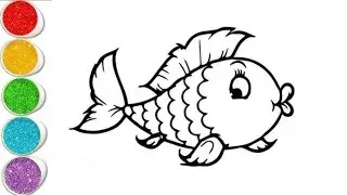 Fish Drawing for Kids 🐟 | Easy Fish Drawing Step by Step | Simple Drawing for Beginners