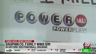 Dauphin County family wins $1 million Powerball in Pennsylvania Lottery