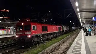 DB Cargo Deutschland - 266 442-3 (:Class 66 ) mit VTG Kesselzug - Ausfahrt in München-Ostbahnhof