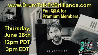 Marco Minnemann Invites You to McStine and Minnemann Fan Q&A - Drum Talk TV Brilliance