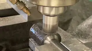 MILLING FLAT on 4140HT Shaft w/ Carbide Insert Tool on 3 Axis Acu-Rite Bridgeport type machine