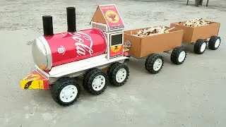 How to Make Toy Train Using Matchbox - Diy Matchbox Toy Train at Home