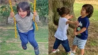 Taimur Ali Khan CUTE Video Playing On The Swings