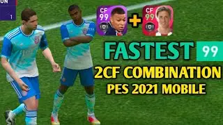 FASTEST COMBINATION IN 2CF FORMATION PES 2021 MOBILE | PES Beastz