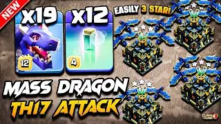 Best TH17 Attack Strategy With Dragon 2025 | TH17 DRAGON Attack With RC CHARGE | Town Hall 17 Attack