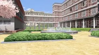 Seijyun Girls High School Courtyard | Rival Schools 2: Project Justice