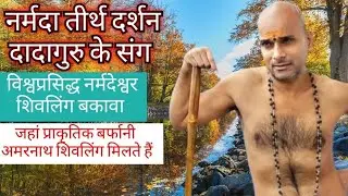 दुर्लभ बर्फानी अमरनाथ नर्मदेश्वर शिवलिंग🔱 विश्व प्रसिद्ध बकावा नर्मदा तीर्थ क्षेत्र #video #dadaguru