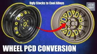 Wheel PCD Conversion Stock Wheels To Alloys Peugeot 305GL 1987 Easy DIY Modification Best Trick Ever