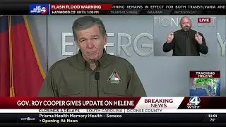 NC Governor Roy Cooper gives storm update Friday morning
