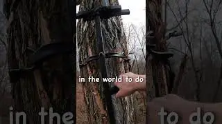 World's Tallest Tree Stand! #hunting #deerhunting #shorts