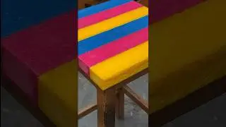 Melting Plastic Waste to Make a Stool 🪑