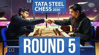 Firouzja and Giri Clash in Round 5 | Tata Steel 2020