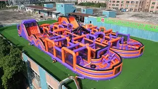 Mega Inflatable Obstacle Course🔥😀The Ultimate 
